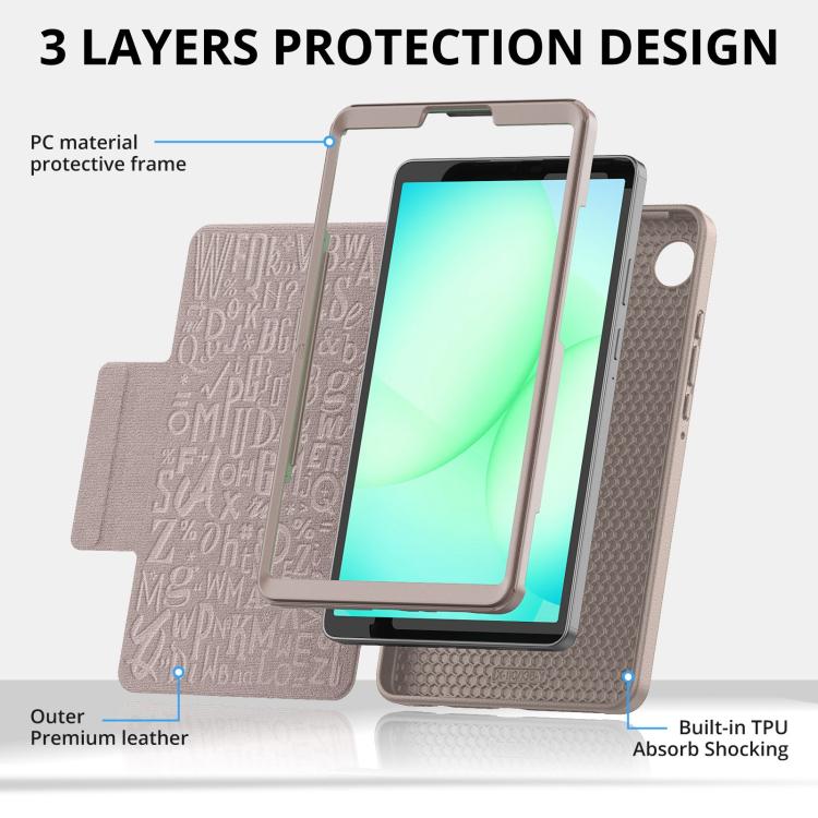 For Samsung Galaxy Tab A11+ / A9+ Smart B Magnetic Holder Leather Tablet Case