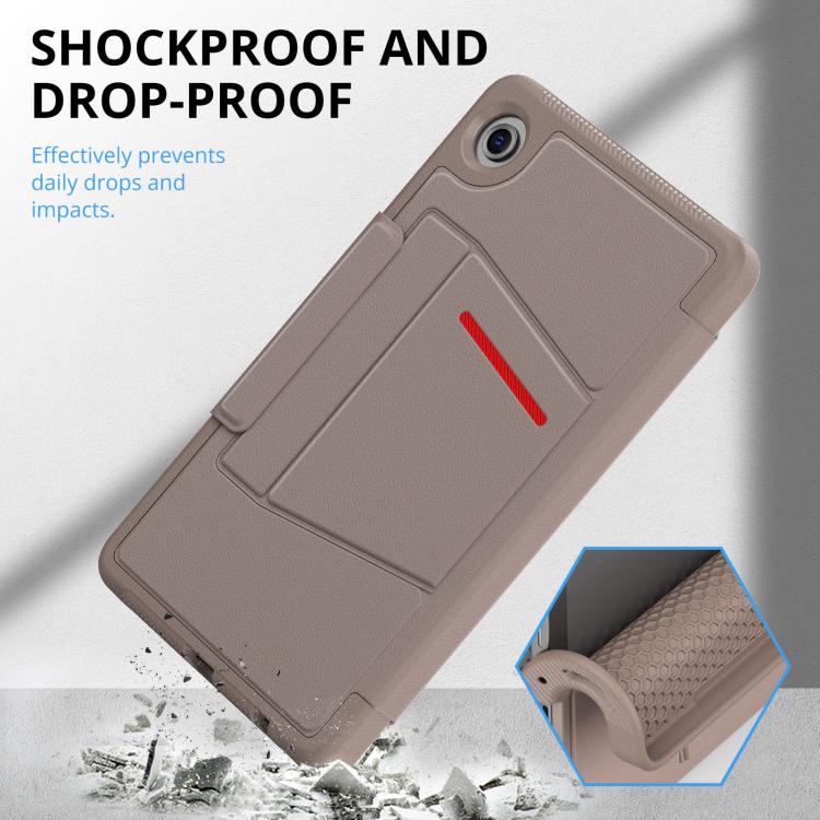 For Samsung Galaxy Tab A11+ / A9+ Smart B Magnetic Holder Leather Tablet Case