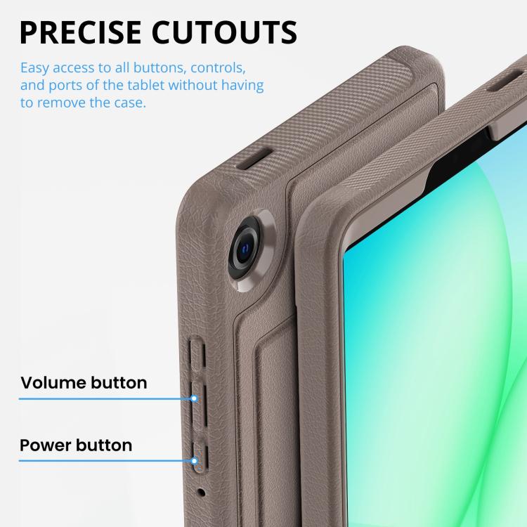 For Samsung Galaxy Tab A11+ / A9+ Smart B Magnetic Holder Leather Tablet Case