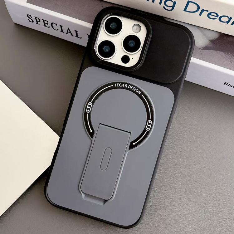 For iPhone 13 Pro Max Skin-Feel TPU Hybrid PC Magnetic Phone Case with Kickstand