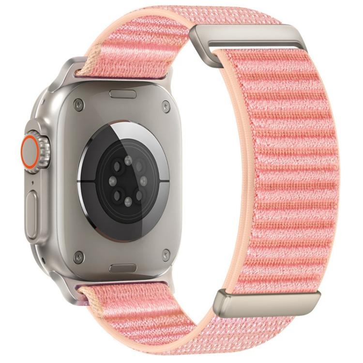 For Apple Watch 42 / 44 / 45 / 46 / 49mm xDfind Two-section Mountain Pattern Nylon Watch Band