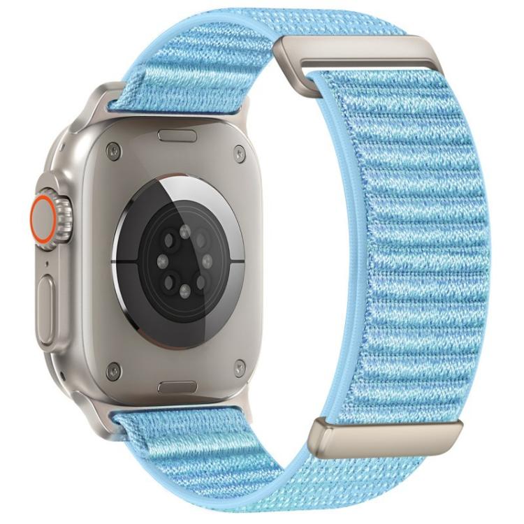 For Apple Watch 42 / 44 / 45 / 46 / 49mm xDfind Two-section Mountain Pattern Nylon Watch Band