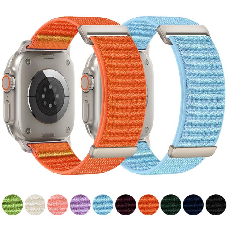 For Apple Watch 38 / 40 / 41 / S11 42mm xDfind Two-section Mountain Pattern Nylon Watch Band