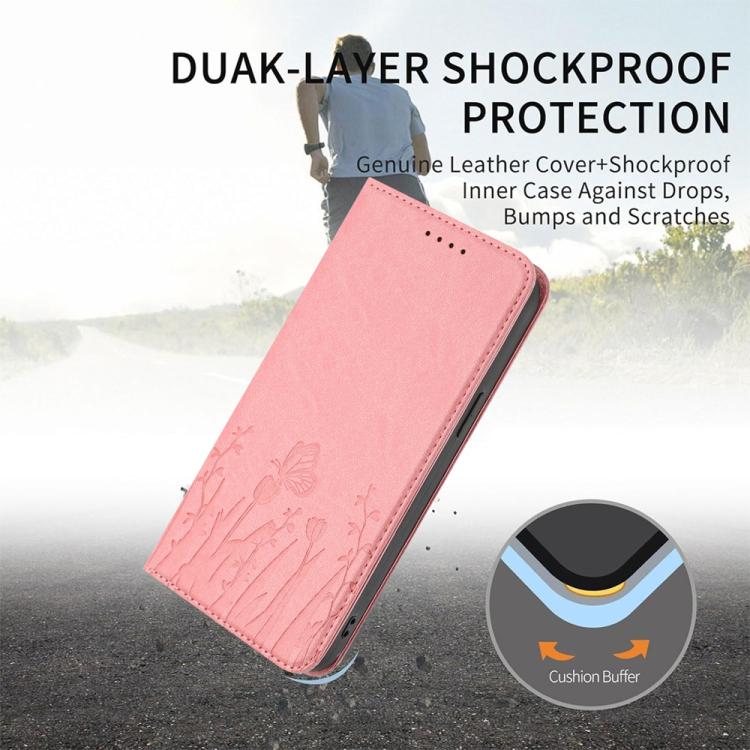 For Infinix GT 20 Pro Tulips Butterfly Pattern Magnetic Vegan Leather Phone Case