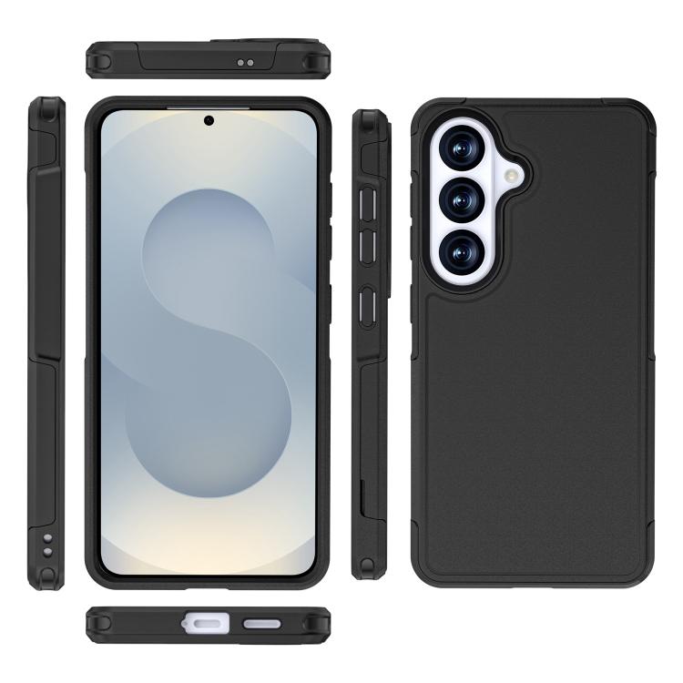 For Samsung Galaxy S26 5G RedPepper Armor PC Hybrid TPU Phone Case - Black