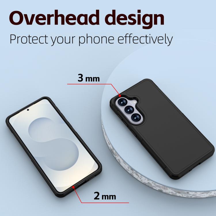 For Samsung Galaxy S26 5G RedPepper Armor PC Hybrid TPU Phone Case - Black