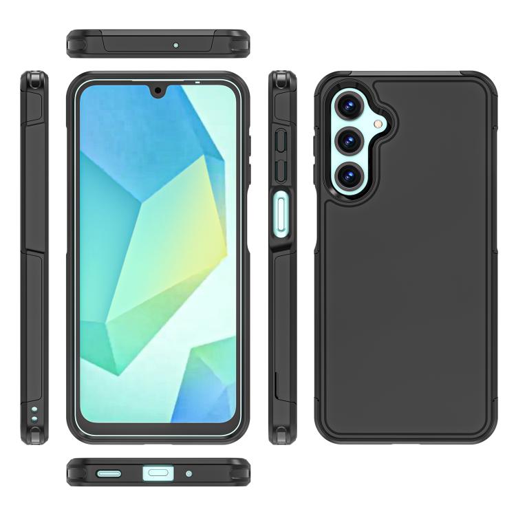 For Samsung Galaxy A16 4G / 5G RedPepper Armor PC Hybrid TPU Phone Case - Black