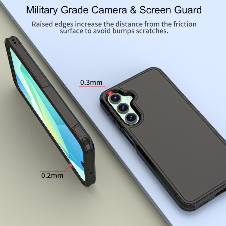 For Samsung Galaxy A16 4G / 5G RedPepper Armor PC Hybrid TPU Phone Case - Black