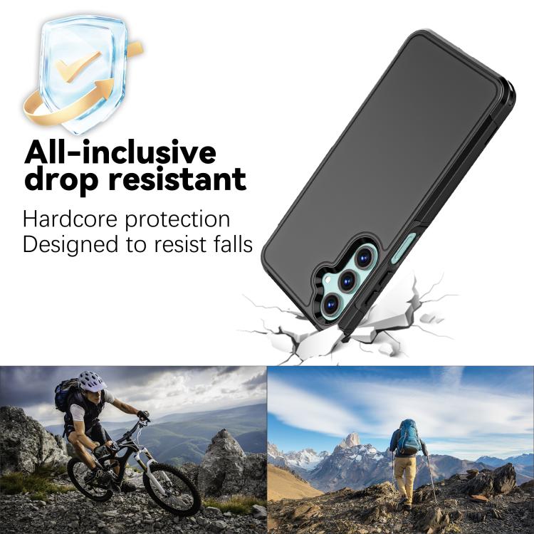 For Samsung Galaxy A16 4G / 5G RedPepper Armor PC Hybrid TPU Phone Case - Black
