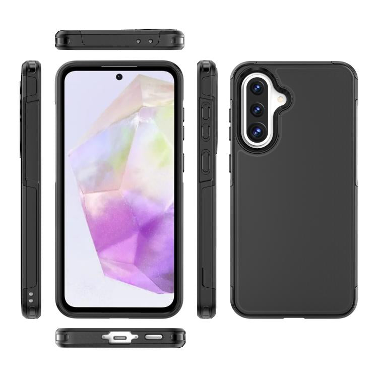 For Samsung Galaxy A36 5G RedPepper Armor PC Hybrid TPU Phone Case - Black