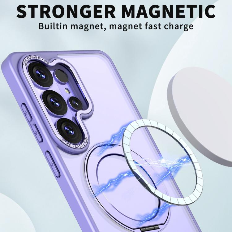 For Samsung Galaxy S26 Ultra 5G Kalebol MagSafe Metal Ring Holder Phone Case