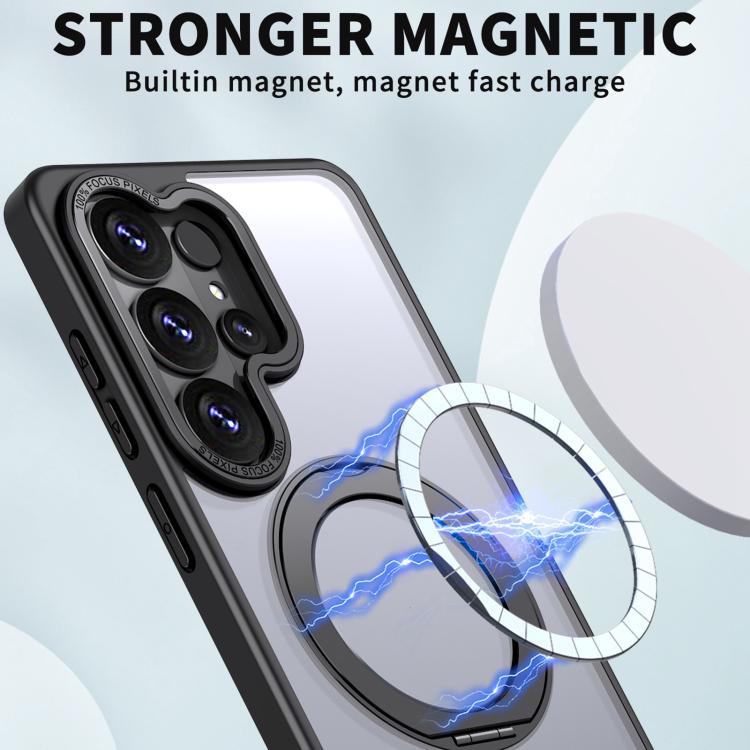 For Samsung Galaxy S26 Ultra 5G Kalebol MagSafe Metal Ring Holder Phone Case