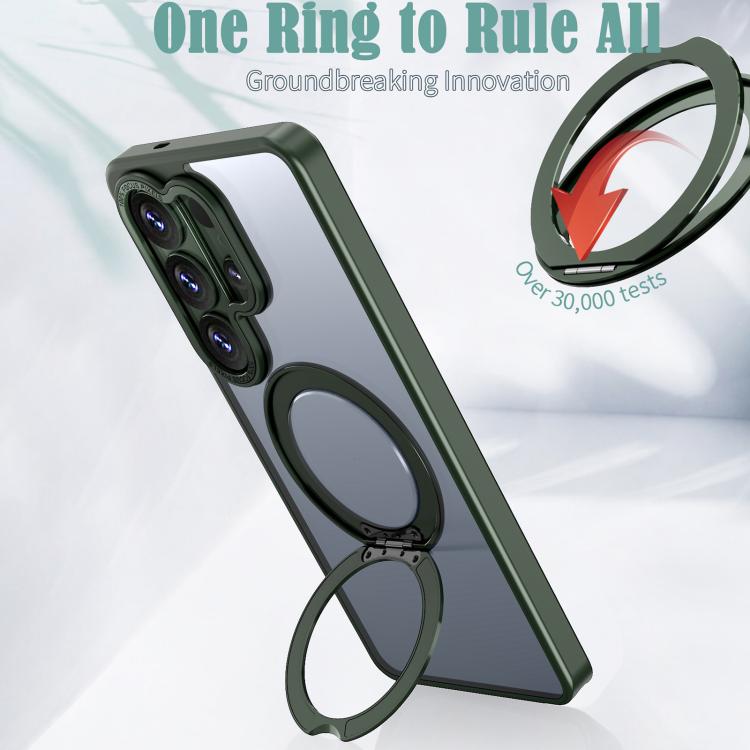 For Samsung Galaxy S26 Ultra 5G Kalebol MagSafe Metal Ring Holder Phone Case