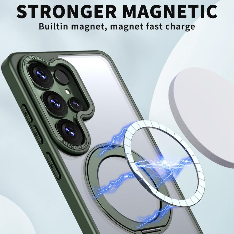 For Samsung Galaxy S26 Ultra 5G Kalebol MagSafe Metal Ring Holder Phone Case