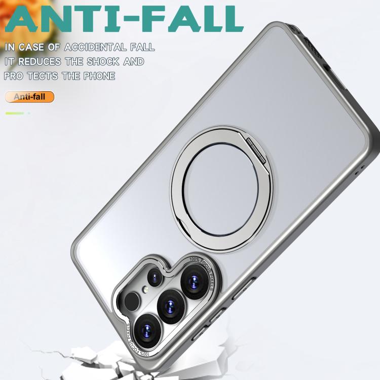 For Samsung Galaxy S26 Ultra 5G Kalebol MagSafe Metal Ring Holder Phone Case