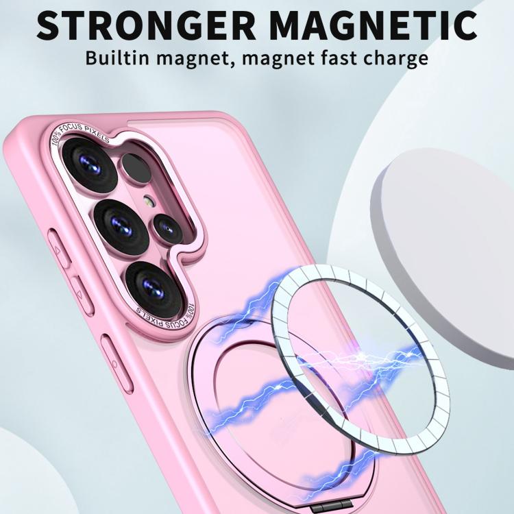 For Samsung Galaxy S26 Ultra 5G Kalebol MagSafe Metal Ring Holder Phone Case