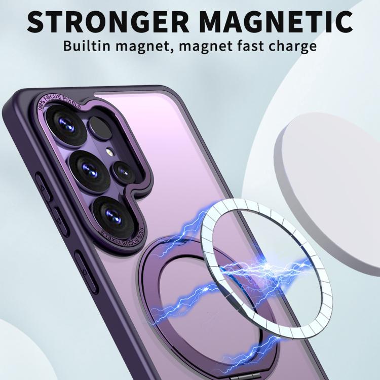 For Samsung Galaxy S26 Ultra 5G Kalebol MagSafe Metal Ring Holder Phone Case