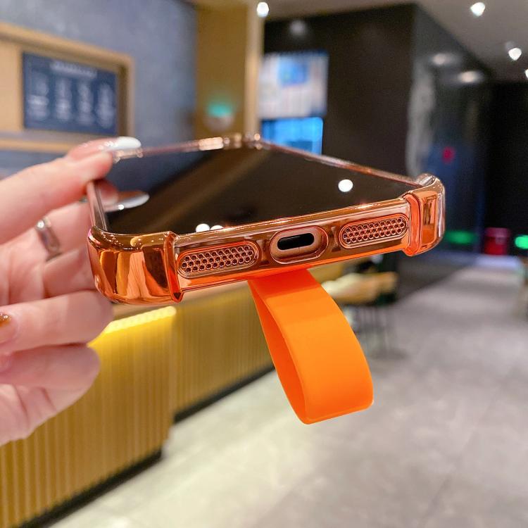 For iPhone 14 Pro Max Crystal Shield Ring Holde TPU + Acrylic Magnetic Phone Case