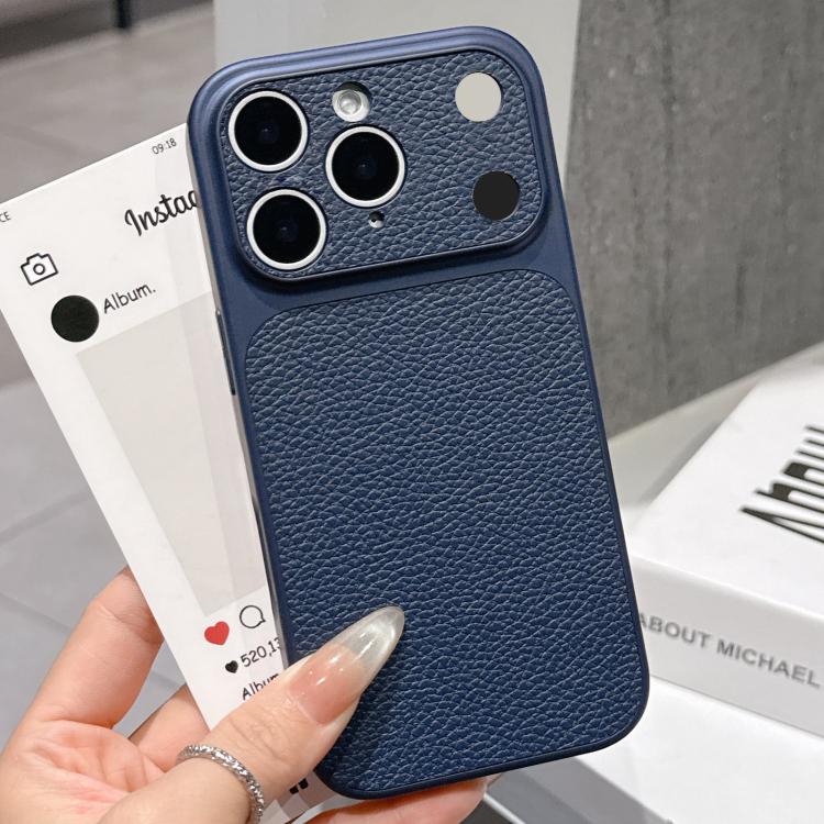 For iPhone 11 Pro Max Transforms Into 17 Series Large Window Frosted Lychee Texture Phone Case