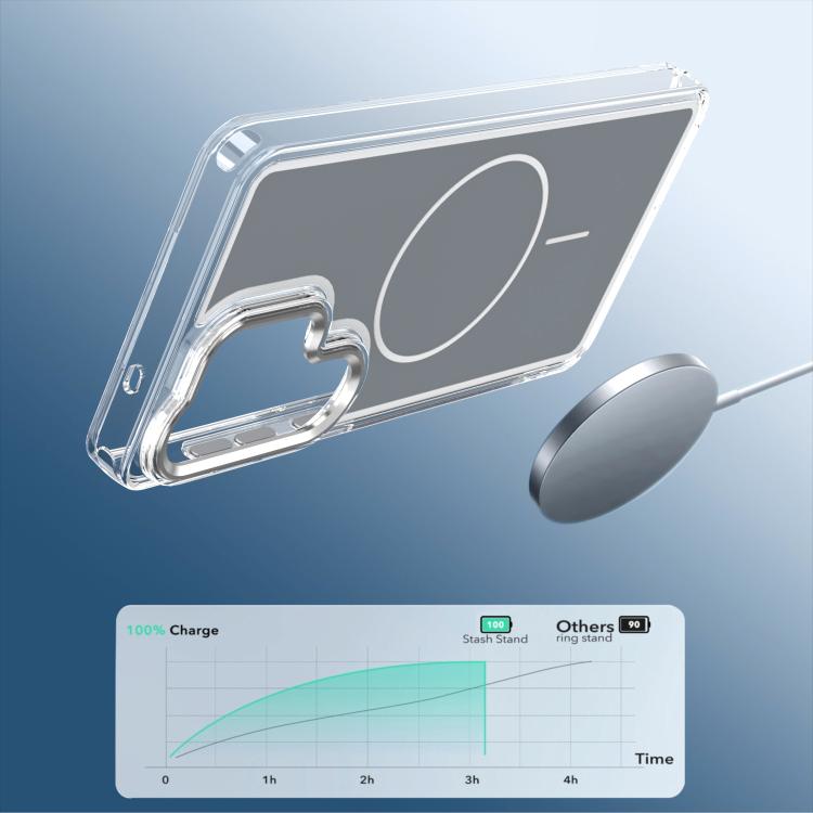 For Samsung Galaxy S24 Ultra 5G Bright Shadow Two-color MagSafe Magnetic Phone Case