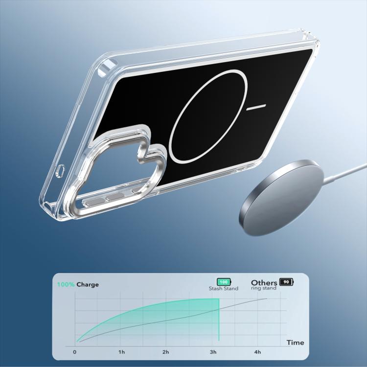 For Samsung Galaxy S24 Ultra 5G Bright Shadow Two-color MagSafe Magnetic Phone Case