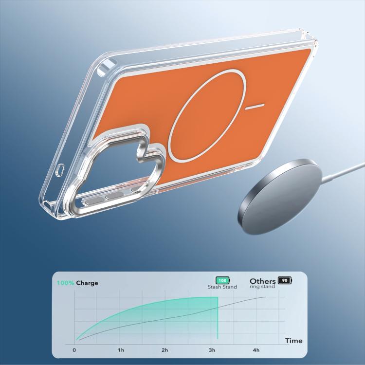 For Samsung Galaxy S26 Ultra 5G Bright Shadow Two-color MagSafe Magnetic Phone Case