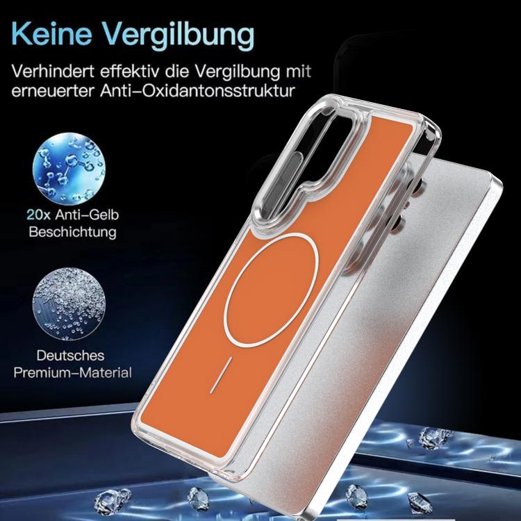 For Samsung Galaxy S26 Ultra 5G Bright Shadow Two-color MagSafe Magnetic Phone Case