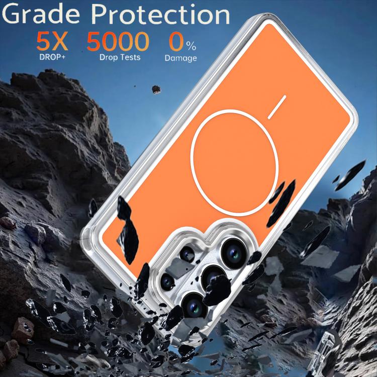 For Samsung Galaxy S26 Ultra 5G Bright Shadow Two-color MagSafe Magnetic Phone Case