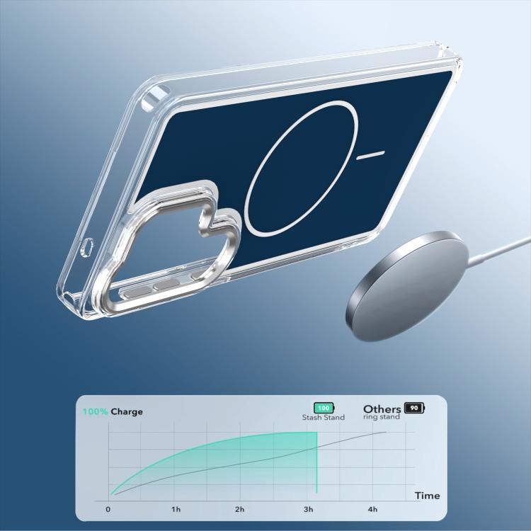 For Samsung Galaxy S26 Ultra 5G Bright Shadow Two-color MagSafe Magnetic Phone Case