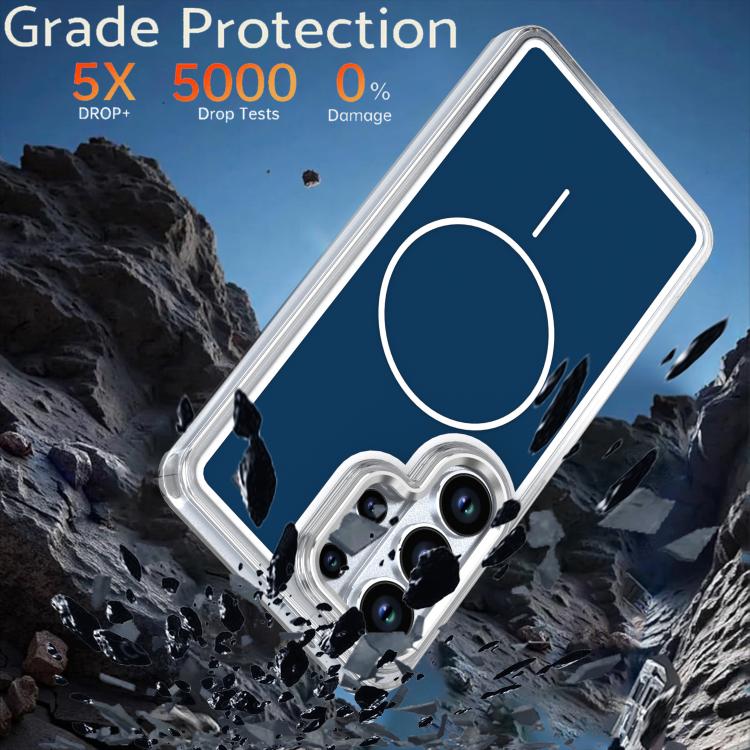 For Samsung Galaxy S26 Ultra 5G Bright Shadow Two-color MagSafe Magnetic Phone Case