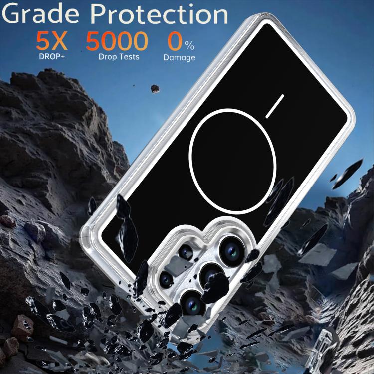 For Samsung Galaxy S26 Ultra 5G Bright Shadow Two-color MagSafe Magnetic Phone Case