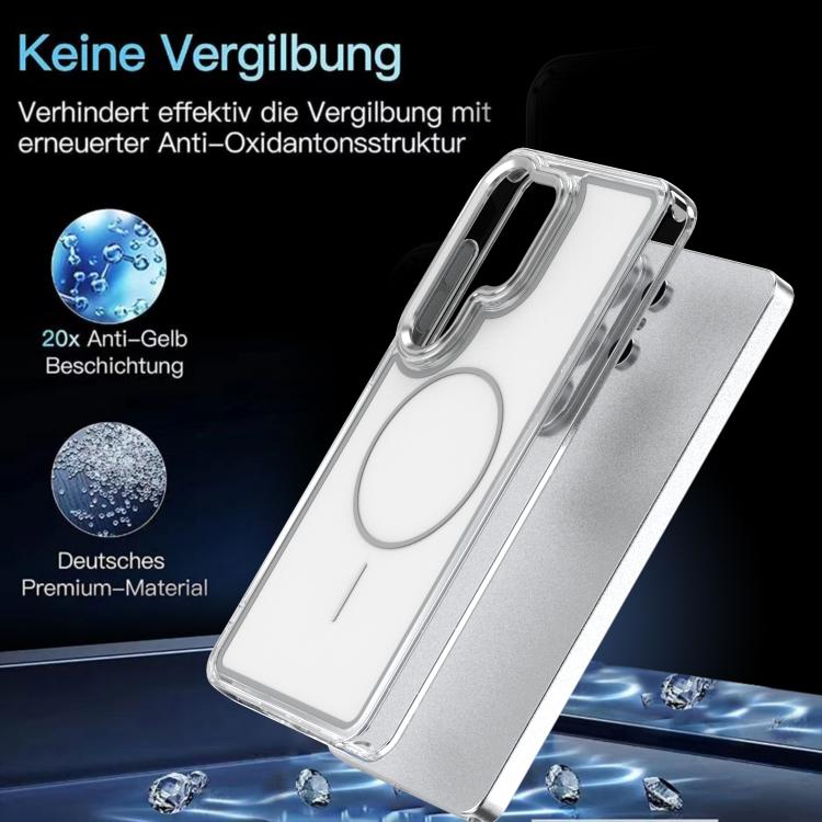 For Samsung Galaxy S26 Ultra 5G Bright Shadow Two-color MagSafe Magnetic Phone Case