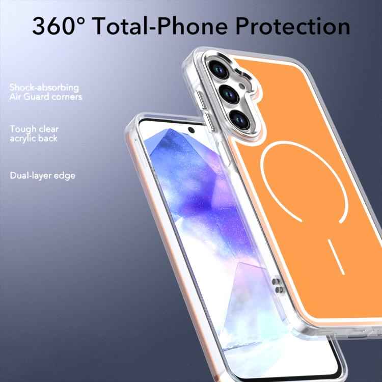 For Samsung Galaxy A17 5G Bright Shadow Two-color MagSafe Magnetic Phone Case
