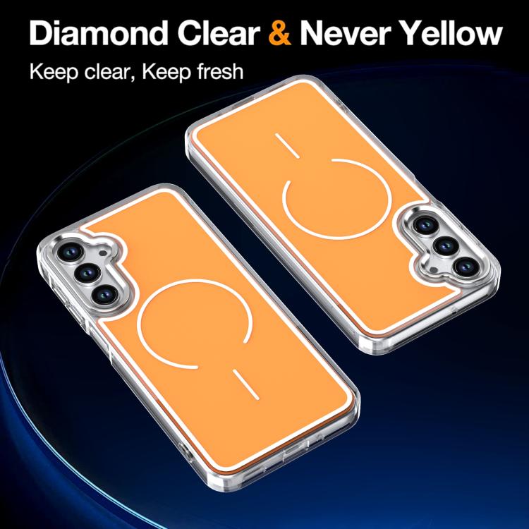 For Samsung Galaxy A17 5G Bright Shadow Two-color MagSafe Magnetic Phone Case