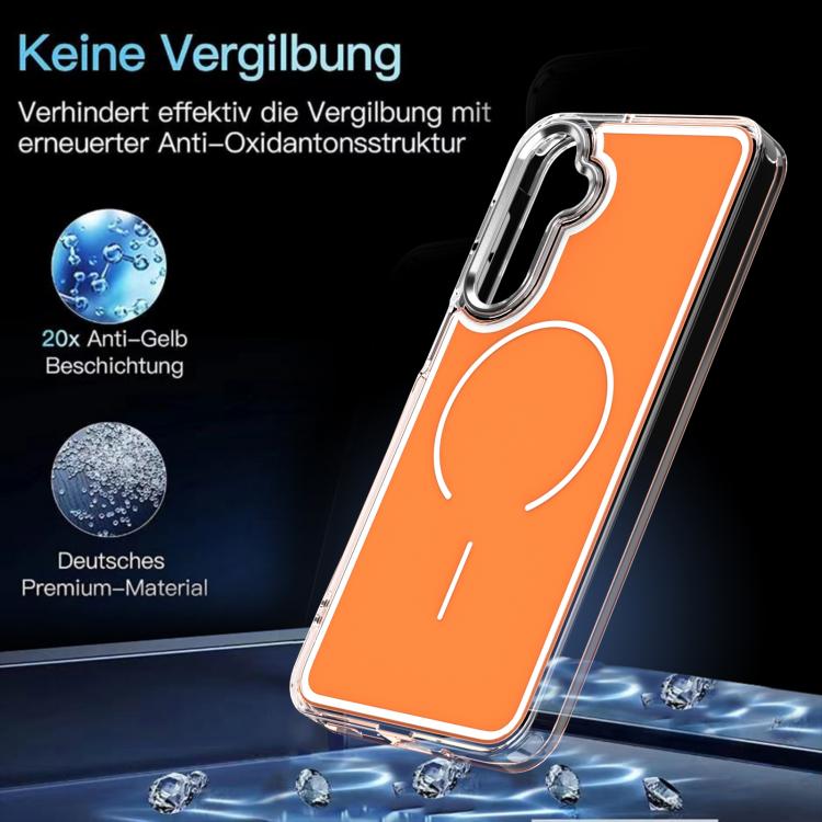 For Samsung Galaxy A17 5G Bright Shadow Two-color MagSafe Magnetic Phone Case