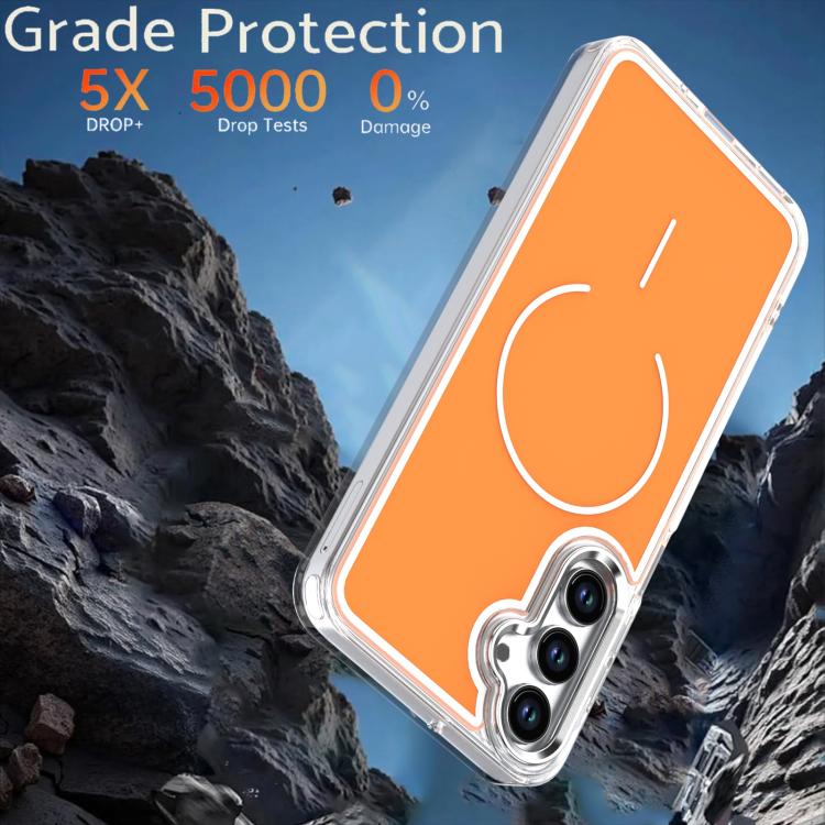 For Samsung Galaxy A17 5G Bright Shadow Two-color MagSafe Magnetic Phone Case