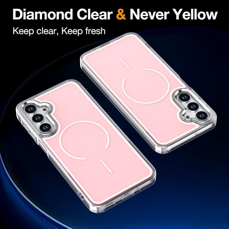 For Samsung Galaxy A17 5G Bright Shadow Two-color MagSafe Magnetic Phone Case