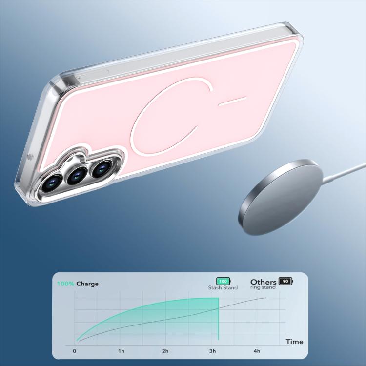 For Samsung Galaxy A17 5G Bright Shadow Two-color MagSafe Magnetic Phone Case