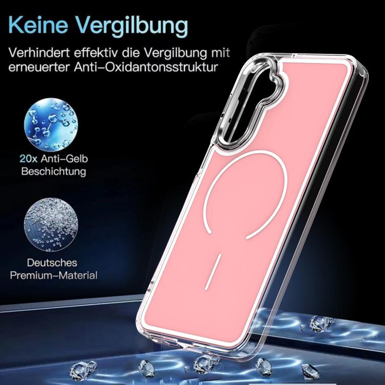 For Samsung Galaxy A17 5G Bright Shadow Two-color MagSafe Magnetic Phone Case