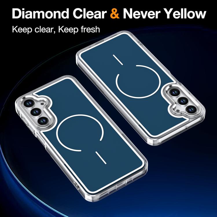 For Samsung Galaxy A17 5G Bright Shadow Two-color MagSafe Magnetic Phone Case
