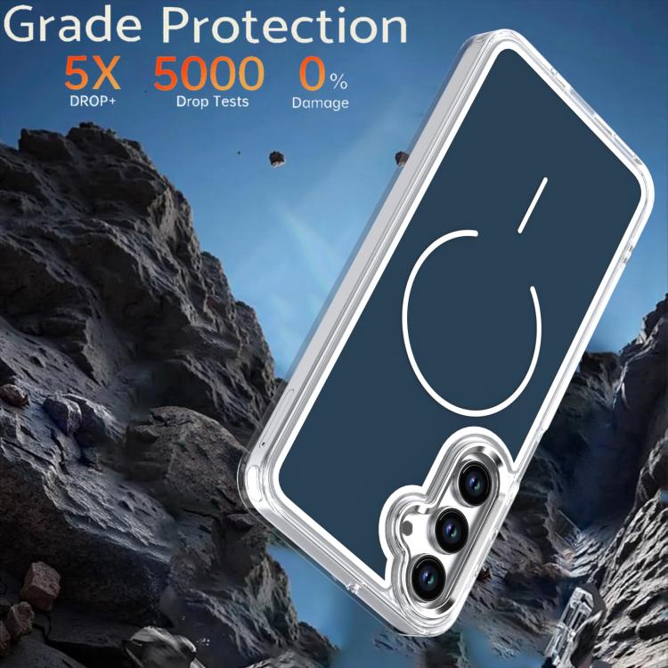 For Samsung Galaxy A17 5G Bright Shadow Two-color MagSafe Magnetic Phone Case