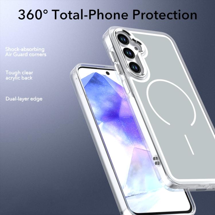For Samsung Galaxy A17 5G Bright Shadow Two-color MagSafe Magnetic Phone Case