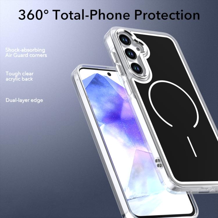 For Samsung Galaxy A17 5G Bright Shadow Two-color MagSafe Magnetic Phone Case