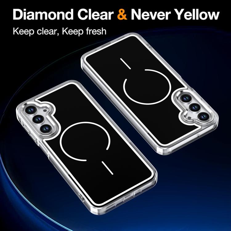 For Samsung Galaxy A17 5G Bright Shadow Two-color MagSafe Magnetic Phone Case