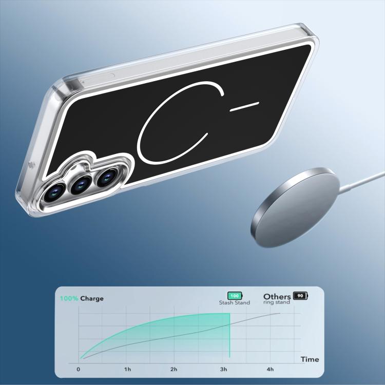 For Samsung Galaxy A17 5G Bright Shadow Two-color MagSafe Magnetic Phone Case