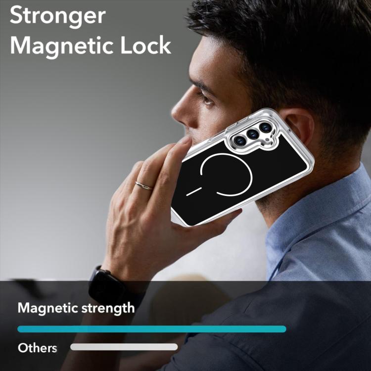 For Samsung Galaxy A17 5G Bright Shadow Two-color MagSafe Magnetic Phone Case