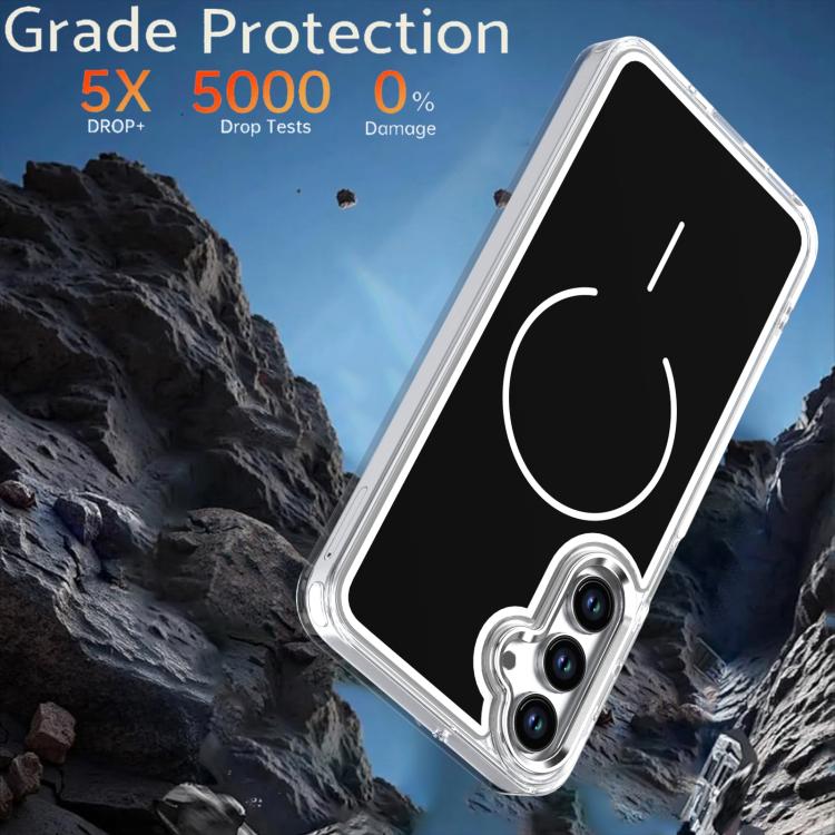 For Samsung Galaxy A17 5G Bright Shadow Two-color MagSafe Magnetic Phone Case