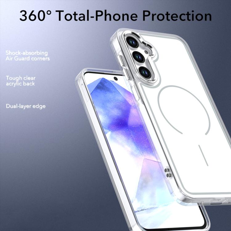 For Samsung Galaxy A17 5G Bright Shadow Two-color MagSafe Magnetic Phone Case