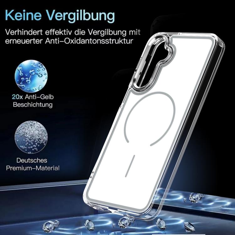 For Samsung Galaxy A17 5G Bright Shadow Two-color MagSafe Magnetic Phone Case