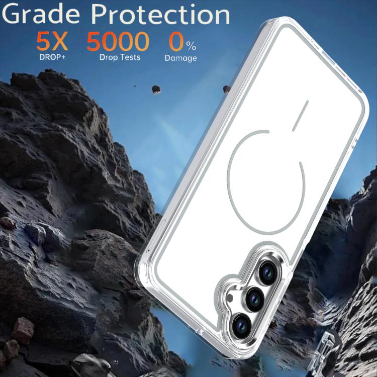 For Samsung Galaxy A17 5G Bright Shadow Two-color MagSafe Magnetic Phone Case